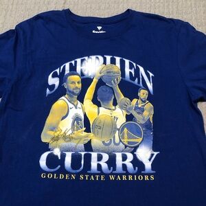 Fanatics Blue Stephen Curry Warriors Tee Size Large